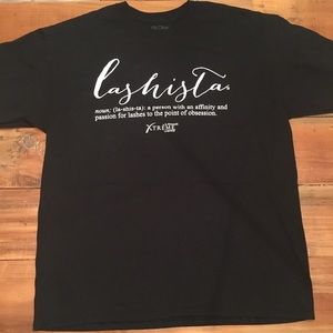 Xtreme lashes LASHISTA tee shirt